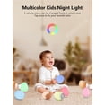 thumbnail image 2 of Luz nocturna MediaCous para niños con 7 colores y batería de 100 H, 2 of 8