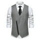 thumbnail image 1 of Hombres Sólida Moda Retro Cremallera Cuello en V Boda sin Mangas Tanques Blusa, 1 of 9