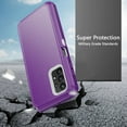 thumbnail image 5 of TASHHAR Samsung Galaxy A23 5G Case with Privacy Screen Protector Military Grade Heavy Duty Protection 3 in 1 Shockproof Armor Rugged Durable Detachable for Galaxy A23 5G Phone - Purple+White, 5 of 6