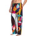 thumbnail image 5 of Cauagu Abstract Jazz Instrumental Mens Pajama Pants Sleep & Lounge Pants,PJ Bottoms with Pockets-Medium, 5 of 7