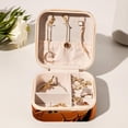thumbnail image 6 of Pumpkin Travel Portable Square Jewelry Stand Organizer Storage Box for Rings, Earrings, Necklaces, Bracelets - Suitable for Girls and Women, 6 of 6