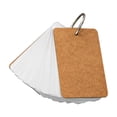 thumbnail image 1 of WRKEKC Clearance Hard Blank Index Cards with Iron Rings, Reusable Note-Taking Flashcards for Study or Office (5.5x9x1.6cm), 1 of 7