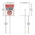thumbnail image 2 of Pet Owners Control Your Pets No Pooping Peeing Lawn Or Flowers Sign With Metal Stake, 8" x 23.6" Aluminum Yard Sign for Street, Garden Lawn Neighborhoods, 2 of 5