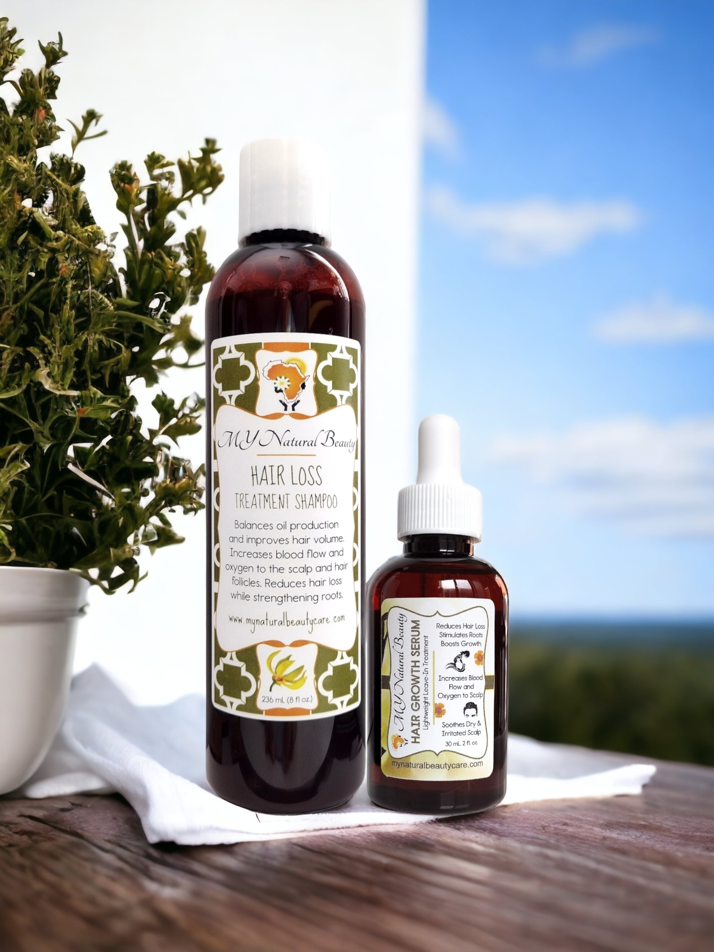 HAIR LOSS COMBO SHAMPOO and HAIR GROWTH OIL