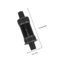thumbnail image 2 of LOLIPPYY Black Carbon Steel Mountain Bike Bottom Bracket with Precise Threaded Bearings, 2 of 8