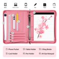 thumbnail image 3 of Padfolio SUCCEWISHER de Cuero Vegano Rosa Súper a la Moda con Malla, 3 of 9