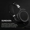 thumbnail image 2 of HIFIMAN SUNDARA Over-ear Full-size Planar Magnetic Headphones with High Fidelity Design Easy to Drive by iPhone /Android comfortable Headband Open-Back Design Easy cable Swapping Black, 2 of 5