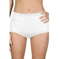 thumbnail image 3 of Velrose Lingerie Shadowline Panties-Low Rise Nylon Brief, 3-Pack 17014/17014X-3PK, 3 of 3