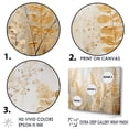 thumbnail image 3 of Designart "Tranquil Retreat Amongst The Gold Ferns II" Ferns Floater Framed Canvas Wall Art, 3 of 5
