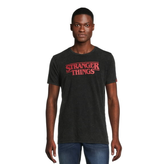 Netflix Stranger Logo, Men's Apparel Graphic T-shirt, Sizes S-3XL (Men's Big & Tall)
