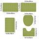 thumbnail image 2 of Alfombras de baño, alfombras para sala de estar, alfombra de área, alfombra de baño de espuma, juego de 5 alfombras de baño para 5 piezas, alfombrillas de inodoro universales, suaves, cómodas, con abs, 2 of 7