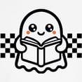 thumbnail image 3 of CafePress - Halloween Ghost Reading School Kids Baseball T Shirt - Kids Cotton Baseball Jersey, 3/4 Sleeve Shirt, 3 of 4