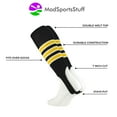 Baseball Stirrups Pattern D (Black/Gold/White, Large)