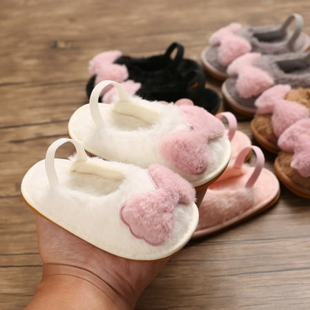 

CSEONE 0-15months Baby Shoes Walking Shoes for Babies Toddler Infant Kids Baby Girls Boys Furry Bow Antiskid Shoes First Walkers Shoes Ankle Support for Boys Girls & Kids
