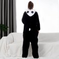 thumbnail image 5 of Jiibva Cartoon Pajamas Playsuit Family Hooded Warm Flannel Blanket Pajamas Homesuit Funny Homewear For Slumber Party, 5 of 7