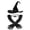 Dark Gray, variant on Breezora Halloween Witch Hat Set with Ruched Long Gloves for Women Costume Accessory Black Pointed Cap Dress Up Prop for Party Club Cosplay