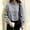 Z1 Navy, variant on Women Oversized Cropped Gingham Jacket,Zip Up Stand Collar with Batwing Sleeves Casual Coat,Loose Lightweight Spring Fall Jackets with Pockets,Windbreaker Coats Khaki M