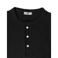 thumbnail image 5 of H2H Mens Casual Henley Long Sleeve Waffle Cotton T-Shirts BLACK US M/ASIA L (CMTTL045), 5 of 6