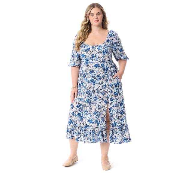 Jessica Simpson Women's Plus Malese Bustier Dress, Sizes 0X-5X