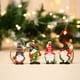 thumbnail image 4 of Adornos navideños, adornos navideños, regalos navideños, 12 piezas de rodajas de madera navideñas, adornos de sombreros navideños de madera, artesanías colgantes de madera para árbol de Navidad, decor, 4 of 6