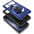 thumbnail image 4 of Nagebee Case for Motorola Moto G Pure (2021) with Tempered Glass Screen Protector (Full Coverage), Full-Body Protective [Military-Grade], Magnetic Car Mount Ring Holder Heavy-Duty Durable Case (Blue), 4 of 6