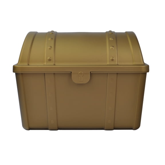 Pen+Gear Plastic Large Treasure Box Desktop Organizer and Storage Bin, Bronze