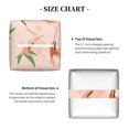 thumbnail image 6 of Leather Tissue Box Cover Square - Simple Hummingbird Floral Print Waterproof Tissue Box Holder Paper Case Organizer Dispenser for Modern Home Office Room Home Bathroom Decor, 6 of 7