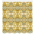 thumbnail image 3 of Ambesonne Autumn Damask Shower Curtain, Retro Classic Motifs, 69"Wx75"L, Eggshell and Multicolor, 3 of 5
