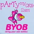 thumbnail image 2 of CafePress - Party My Crib Girls - Baby Light Bodysuit, Size Newborn - 24 Months, 2 of 4