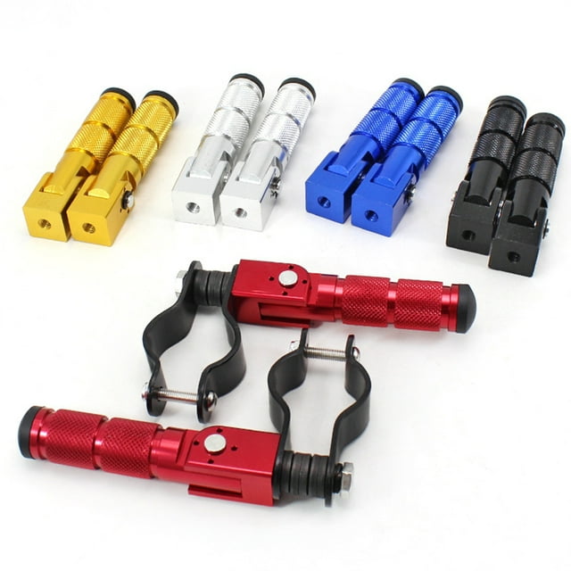 Ruiboury Vélo 2pcs avec de Larges Modèles Applicables Chevilles de Moto Usinage Avancé Bleu + 2pcs