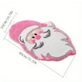 thumbnail image 4 of Qocolhg Indoor Outdoor Christmas Decorations Clearance! Irregular Santa Claus Shape Area Rug Indoor Non-Slip Machine Washable Rug Non-Shedding Mat For Bedroom Living Room Office Nursery Home Decor, 4 of 9