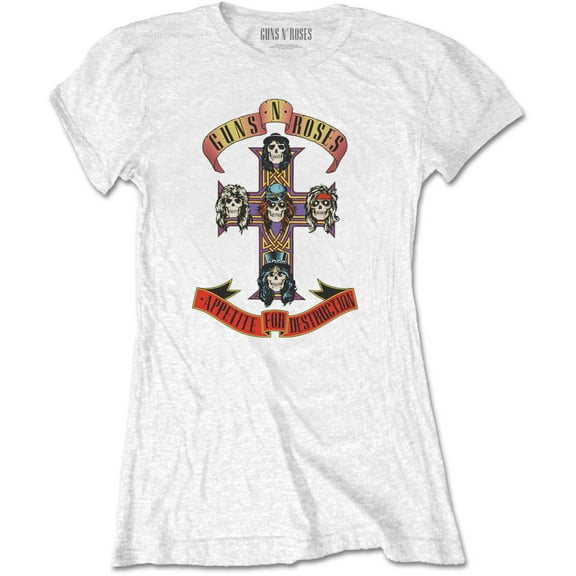 Guns N' Roses Ladies T-Shirt: Appetite for Destruction (Retail Pack) (Large)