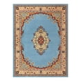 thumbnail image 3 of Unique Loom Reza Collection Area Rug - Washington (10' x 13' 1" Rectangle Light Blue/Cream), 3 of 7