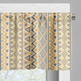 thumbnail image 3 of Ambesonne Indie Valance Pack of 2, Stripes, 42"X18", Yellow Blue, 3 of 5