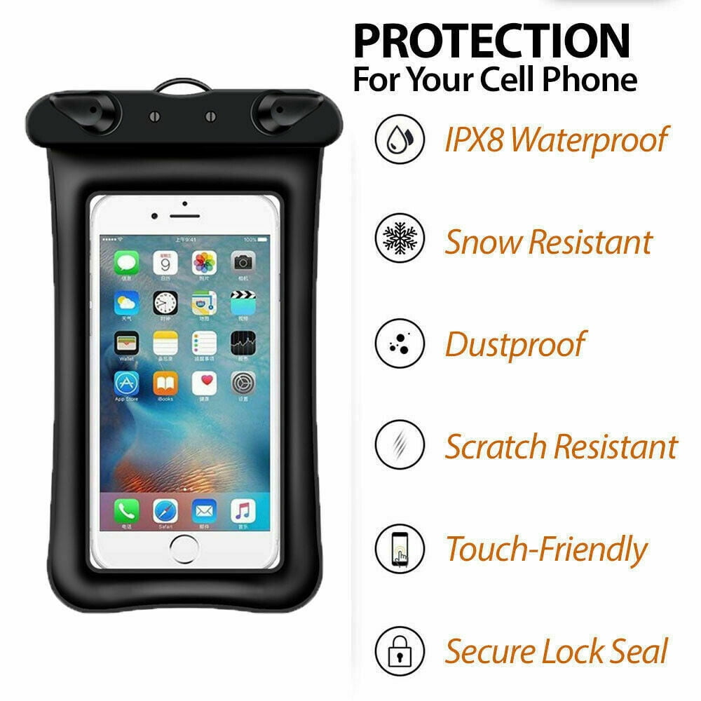 Floating Waterproof Phone Pouch Armband Universal Cell Phone Case Cover Dry Bag 