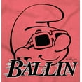 thumbnail image 2 of Novelty Cool Smurf Funny Ballin Women's T Shirt Ladies Tee Brisco Brands S, 2 of 5