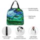 thumbnail image 4 of Easygdp Colorful Stained Glass Crocodile Bolsa Térmica Premium - Tela Oxford Impermeable, Gran Capacidad, Bolsillo Frontal, Unisex para Trabajo, Escuela, Actividades al Aire Libre y Picnics, 4 of 8