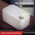 thumbnail image 3 of Wipe Warmer Heater Wet Towel Dispenser Portable USB Charge Wipe Warmer Napkin Heating Box Home Car Use LED Display, 3 of 4
