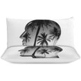 thumbnail image 3 of HAHDAXIA Head Bedding Solid Comforter Set for All Seasons,3 Pieces(1 Comforter+2 Pillowcases),Soft Microfiber Bedding Set Twin(86"x70"), 3 of 7