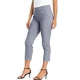 thumbnail image 5 of ClodeEU Women's High Waist Straight Leg Cropped Pants,Casual Office Capri Trousers with Pockets Gray,Women's Plus M, 5 of 8