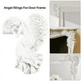 thumbnail image 5 of Marco de puerta Escultura de pared Adorno Jardín Decoración del hogar Hada secreta Ángel Artesanía Decoración Regalo Manualidades A, 5 of 5