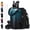 Indigo Black, variant on 40oz Insulated Water Bottle with Straw & Spout Lid, Cold-48H Hot-24H, Stainless Steel Water Jug Sport Metal Flask w/ Paracord Handle,Carrier Bag,Boot