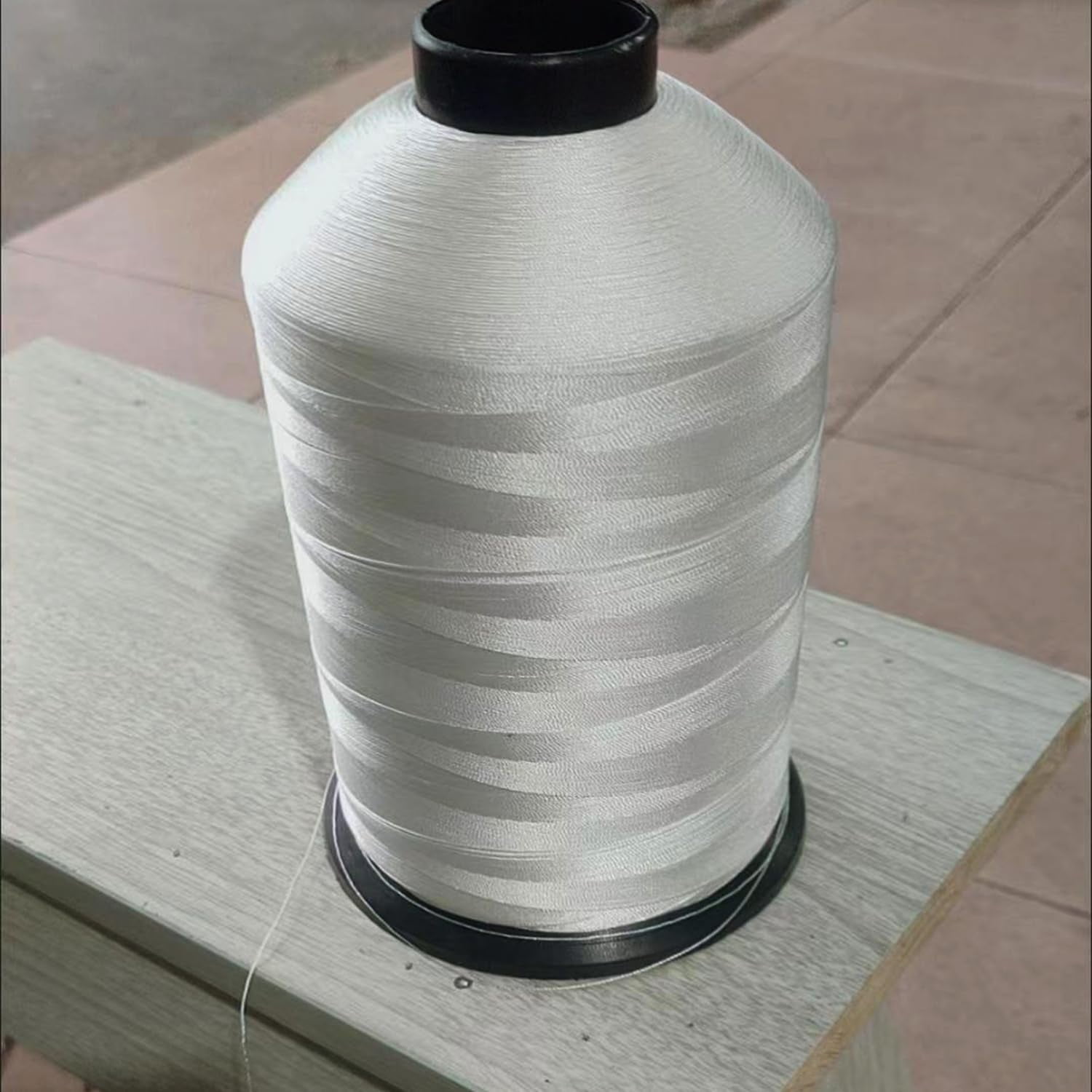 5700Yds Nylon Twine - White Nymo Beading Thread Size D for Sewing, Bracelet Making & More Waxed Cord & Thread Set for Hair Weave, Denim & Upholstery Includes Beading String & Upholstery Needles