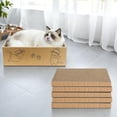 thumbnail image 6 of Cat Scratcher, 5 Packs in 1 Cardboard Box Cat Scratching Pad for Indoor Cats and Kitten, Cat Scratch Pad to Protect Furniture, Large Size, 6 of 6