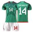 thumbnail image 1 of LGreen 14C Traje de uniformes de fútbol para hombres y mujeres de alta calidad Chicharito 14 # A.guardado 18 # Conjunto de camiseta de equipo de fútbol de moda deportiva para niños con calcetín y protección de rodilla esquí esquí Gafas de esquí, 1 of 1