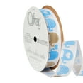 thumbnail image 2 of Offray Ribbon, Powder Blue 5/8 inch Woven Ribbon, 9 feet, 2 of 11