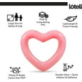 thumbnail image 4 of The Original Heart Shaped Pool Float by LOTELI - Metallic Dark Pink - Thicker and Stronger - Best Inflatable for Pool Parties, Bachelorette - Summer Fun & Relaxation - Durable & Easy to Inflate (2), 4 of 9