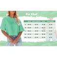 thumbnail image 3 of Dellytop Women Half Sleeve Drop Shoulder Solid Color Basic Crop Tops, 3 of 3