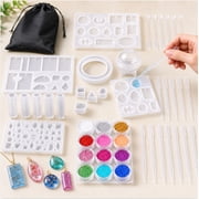 Resin Casting Starter Kit, Silicone Mold Set for Jewelry Making and Craft Projects, TIKA