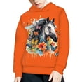 thumbnail image 3 of DISNIMO Horse Flower Hoodies for Kids Size 6-7 Pullover Sweatshirt with Hoodie for Boys Girls Butterfly Hoodies Pullover Hooded with Pocket Sweatshirts Children Girl Clothing Fall Hoodies, 3 of 7